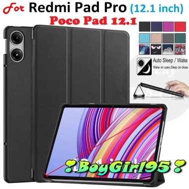 Bao Da Smart Cover cho Xiaomi Redmi Pad Pro & POCO Pad 12.1 inch - Bảo Vệ, Giá 165k