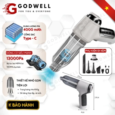 Bảo hành 1 tháng - Máy hút bụi cầm tay không dây Nhật Bản 8 đầu, đa năng giường nệm và ô tô, giảm giá chỉ 25.000 VND 10