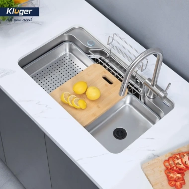 Bảo hành 10 năm, tặng vòi rửa - Chậu rửa chén Kluger KF7.848FS S78 Plus thiết kế cao cấp, giá ưu đãi 6.590.000đ