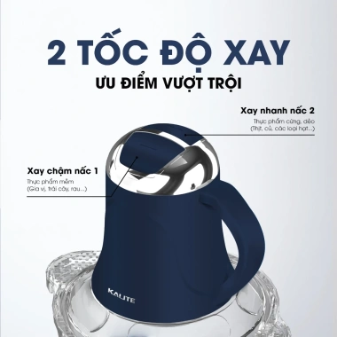 Bảo hành 12 tháng - Máy xay thịt đa năng KALITE 2L, 4 lưỡi siêu bền, làm ruốc, bóc vỏ hành tỏi - Giá chỉ 695.000đ