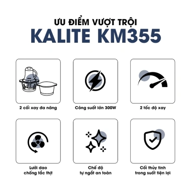 Bảo hành 12 tháng - Máy xay thịt đa năng KALITE 2L, 4 lưỡi siêu bền, làm ruốc, bóc vỏ hành tỏi - Giá chỉ 695.000đ 9 Bảo hành 12 tháng - Máy xay thịt đa năng KALITE 2L, 4 lưỡi siêu bền, làm ruốc, bóc vỏ hành tỏi - Giá chỉ 695.000đ 9