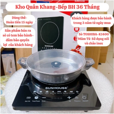 Bảo hành 36 tháng Bếp Từ SUNHOUSE SHD 6.011 - Công suất 2.200W, 8 chế độ nấu đa năng, giá 315.000₫