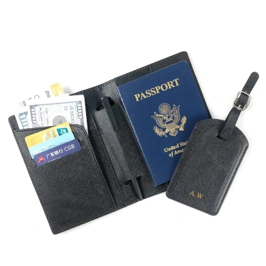 Bao Hộ Chiếu Da PU Nam Nữ – Thẻ Miễn Phí, Tùy Chỉnh Tên, Giá Đỡ Du Lịch – 118,692₫ 4