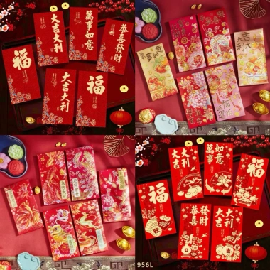Bao lì xì cách tân cao cấp sang trọng Tết 2.026 - 6 chiếc, giá ưu đãi 28.000₫ 2