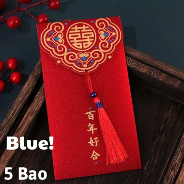 Bao Lì Xì Đỏ 5-10-14 chiếc - Quà Tặng May Mắn Tết, Năm Mới, Đám Cưới, Hỏi Bê Tráp - Chỉ 18.500 VND