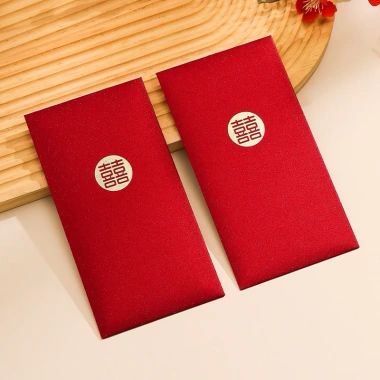 Bao Lì Xì Đỏ Ánh Kim Sang Trọng – Lì Xì Đám Cưới, Song Hỷ, Nạp Tài, Bê Tráp – Giá 20.000đ