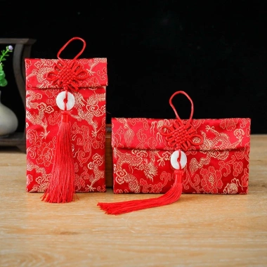 Bao Lì Xì Gấm Cao Cấp Tết 2.026 - Vải Nhung Nhiều Hoa Văn, Nạp Tài Mùa Cưới 5