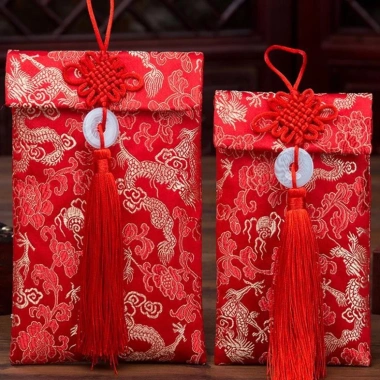 Bao Lì Xì Gấm Tết 2.026 Cao Cấp - Vải Nhung Nhiều Hoa Văn, Giá Ưu Đãi 6.784đ 2