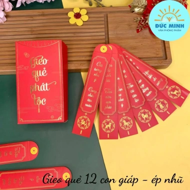 Bao Lì Xì Gieo Quẻ Ép Nhũ Cao Cấp 12c - Phát Tài Phát Lộc Tết 2.026 Giá Ưu Đãi 17.550 3