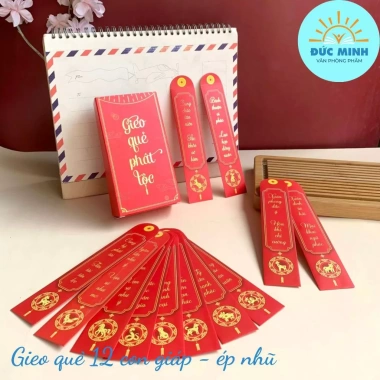 Bao Lì Xì Gieo Quẻ Ép Nhũ Cao Cấp 12c - Phát Tài Phát Lộc Tết 2.026 Giá Ưu Đãi 17.550 8