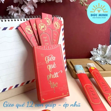 Bao Lì Xì Gieo Quẻ Ép Nhũ Cao Cấp 12c - Phát Tài Phát Lộc Tết 2.026 Giá Ưu Đãi 17.550 9