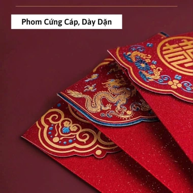 Bao Lì Xì HEMI Sang Trọng Màu Đỏ – Đám Cưới, Đám Hỏi, Báo Hỷ, Năm Mới – Giá ưu đãi 7.500đ 4