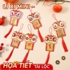 Bao lì xì liễng treo trang trí Tết 2.026: bao đựng tiền rời có dây treo, tua rua cây đào mai, giảm giá 36.5k 2