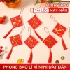 Bao lì xì liễng treo trang trí Tết 2.026: bao đựng tiền rời có dây treo, tua rua cây đào mai, giảm giá 36.5k 3