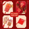 Bao lì xì liễng treo trang trí Tết 2.026: bao đựng tiền rời có dây treo, tua rua cây đào mai, giảm giá 36.5k 6