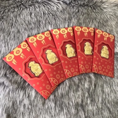 Bao lì xì mạ vàng Thần Tài 2.026 - Quà tặng phong thủy may mắn, tài lộc, chỉ 7.000đ