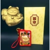 Bao lì xì mèo Thần Tài 24k 9.999 cát tường vàng – Dây treo, giảm giá 33.920 VND 3