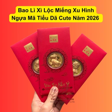 Bao lì xì Ngựa Mã Mạ Vàng Lộc Hình May Mắn Tết 2.026 - Giá chỉ 20.000 VND 2 Bao lì xì Ngựa Mã Mạ Vàng Lộc Hình May Mắn Tết 2.026 - Giá chỉ 20.000 VND 2