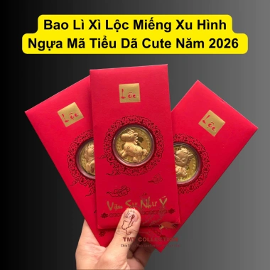 Bao lì xì Ngựa Mã Mạ Vàng Lộc Hình May Mắn Tết 2.026 - Giá chỉ 20.000 VND 3 Bao lì xì Ngựa Mã Mạ Vàng Lộc Hình May Mắn Tết 2.026 - Giá chỉ 20.000 VND 3