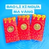 Bao lì xì Ngựa mạ vàng Thần Tài may mắn tài lộc Tết Bính Ngọ 2.026 - 5.830₫ 4