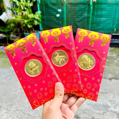 Bao lì xì Ngựa Vàng Thần Tài phong thủy - Quà tặng may mắn Tết, chỉ 5.830₫