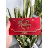 Bao Lì Xì Nhung Đỏ Dạng Ngang Thư Pháp Ép Kim Cao Cấp Lì Xì Tết 2.026 Sang Trọng 4