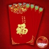 Bao Lì Xì Phong Bì Nhung Đỏ Tết 2.026 - Hình Ảnh Độc Đáo, Chữ In Nổi 16.5x9cm (4 Bao) Giá 6.000đ