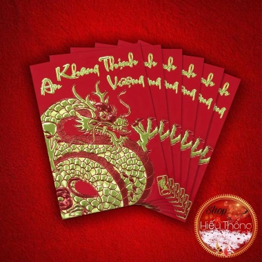 Bao lì xì phong bì Tết 2.026 size 11.5x8cm - 6 bao/tép giá chỉ 7.000đ