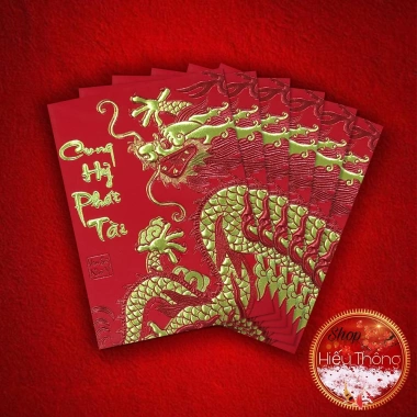 Bao lì xì phong bì Tết 2.026 size 11.5x8cm - 6 bao/tép giá chỉ 7.000đ
