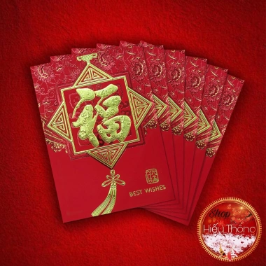 Bao lì xì phong bì Tết 2.026 size 11.5x8cm - 6 bao/tép giá chỉ 7.000đ 7 Bao lì xì phong bì Tết 2.026 size 11.5x8cm - 6 bao/tép giá chỉ 7.000đ 7