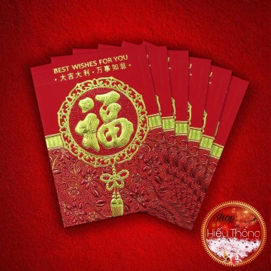 Bao lì xì phong bì Tết 2.026 size 11.5x8cm - 6 bao/tép giá chỉ 7.000đ 8 Bao lì xì phong bì Tết 2.026 size 11.5x8cm - 6 bao/tép giá chỉ 7.000đ 8