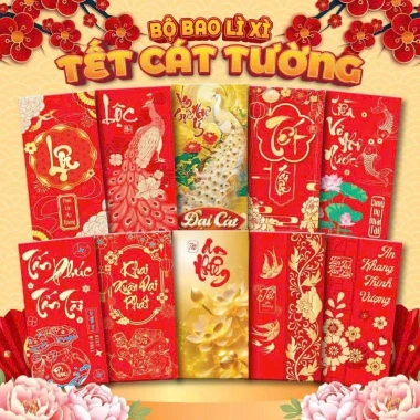 Bao lì xì Tết 2.026 Bính Ngọ hoạt hình cute mẫu mới hottrend giấy phản quang size lớn - Giá chỉ 12.000đ 4