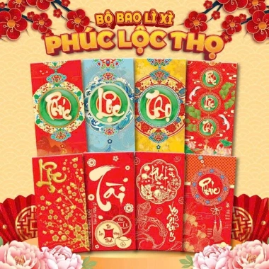 Bao lì xì Tết 2.026 Bính Ngọ hoạt hình cute mẫu mới hottrend giấy phản quang size lớn - Giá chỉ 12.000đ 6