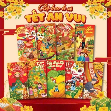 Bao lì xì Tết 2.026 Bính Ngọ hoạt hình cute mẫu mới hottrend giấy phản quang size lớn - Giá chỉ 12.000đ 7