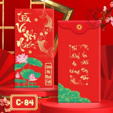 Bao lì xì Tết mẫu cá chép vượt vũ môn chọn mẫu sang trọng may mắn giá 9.000đ 8
