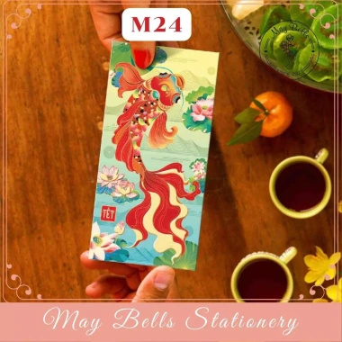 Bao lì xì Tết mẫu cá chép vượt vũ môn chọn mẫu sang trọng may mắn giá 9.000đ 10