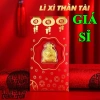 Bao Lì Xì Thần Tài Mạ Vàng 24K - Ngựa Vàng May Mắn, Rước Tài Lộc, Giá chỉ 5.300đ