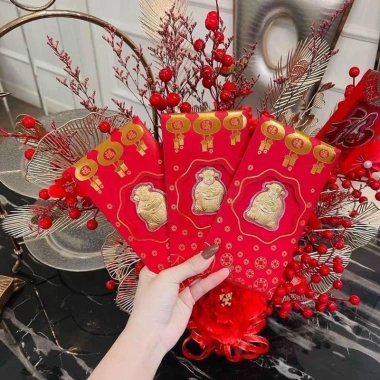 Bao Lì Xì Thần Tài Mạ Vàng May Mắn - Rước Tài Lộc Chào Xuân 2.026 Sẵn Kho Giá 8.730₫
