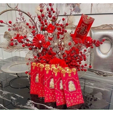 Bao Lì Xì Thần Tài Mạ Vàng May Mắn - Rước Tài Lộc Chào Xuân 2.026 Sẵn Kho Giá 8.730₫
