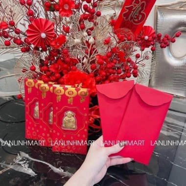 Bao Lì Xì Thần Tài Mạ Vàng May Mắn - Rước Tài Lộc Chào Xuân 2.026 Sẵn Kho Giá 8.730₫