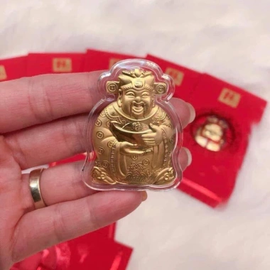 Bao Lì Xì Thần Tài Mạ Vàng May Mắn - Rước Tài Lộc Chào Xuân 2.026 Sẵn Kho Giá 8.730₫