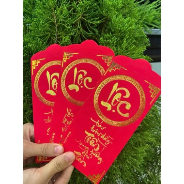 Bao lì xì thư pháp tùy chỉnh - Thiết kế độc đáo, giá 12.000 VND, giảm 20% 6