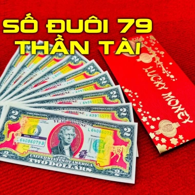 Bao Lì Xì Tiền 2 USD SERI 79 Con Ngựa Vàng 2.026 Lucky Money Da Đỏ Giá 40.280₫