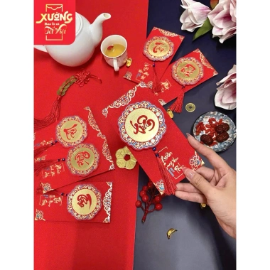 Bao lì xì Xì Ánh Nhũ Kim Tuyền 2.025 - Câu Chúc Cát Tường, Mẫu Sang Trọng, Giá Chỉ 7.000đ 10 Bao lì xì Xì Ánh Nhũ Kim Tuyền 2.025 - Câu Chúc Cát Tường, Mẫu Sang Trọng, Giá Chỉ 7.000đ 10