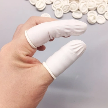 Bao ngón tay cao su y tế, bọc đầu 1 ngón - Đặt thuốc phụ khoa, spa, nha khoa 35k 2