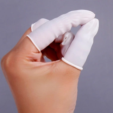 Bao ngón tay cao su y tế, bọc đầu 1 ngón - Đặt thuốc phụ khoa, spa, nha khoa 35k 6