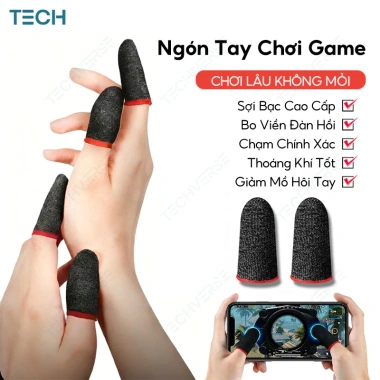 Bao Ngón Tay Game Sợi Bạc 18 Gauge Chống Mồ Hôi, Trượt, Siêu Nhạy - Giá 5.900đ