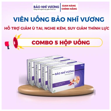 Bảo Nhĩ Vương Combo5 - Giảm ù tai, nghe kém, ve kêu, bùng lỗ tai, Giá 850.000đ