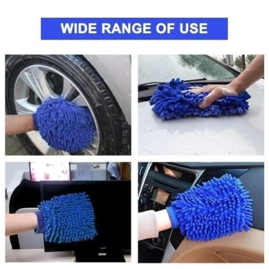 Bao Tay 2 Mặt Microfiber Lau Xe Ô Tô, Găng Tay San Hô Chuyên Dụng, Khăn Lau Xe Mềm Mại Thấm Hút, Giá 15.000 VND