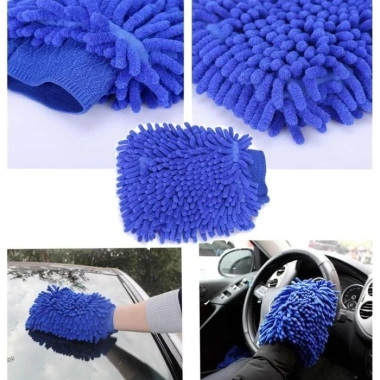 Bao Tay 2 Mặt Microfiber Lau Xe Ô Tô, Găng Tay San Hô Chuyên Dụng, Khăn Lau Xe Mềm Mại Thấm Hút, Giá 15.000 VND